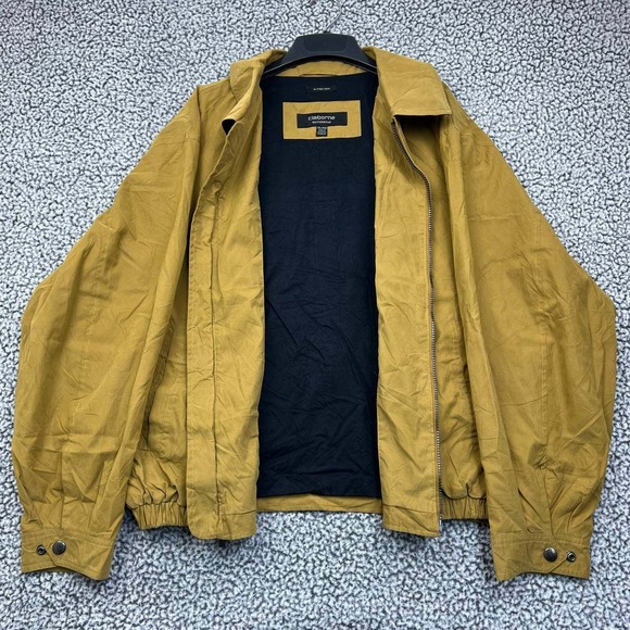 Claiborne Jacket Men XXL Brown Full Zip Long‎ Sleeve Collared Adult Outdoor 2XL - Picture 1 of 8